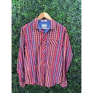 Tommy Bahama, Men’s Plaid Shirt, Long sleeve Button up Shirt,  Size M